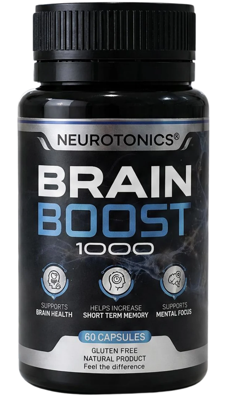 Brain Boost 1000 - Neurotonics cognitive supplement bottle